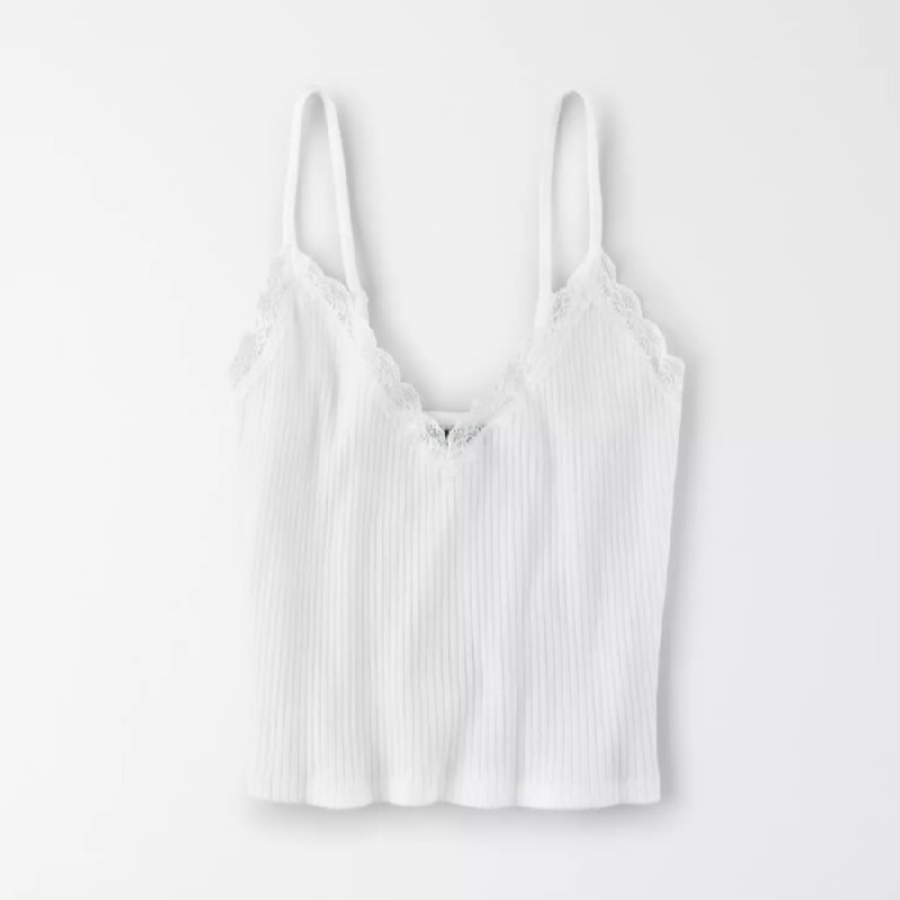 AE lace trim tank top